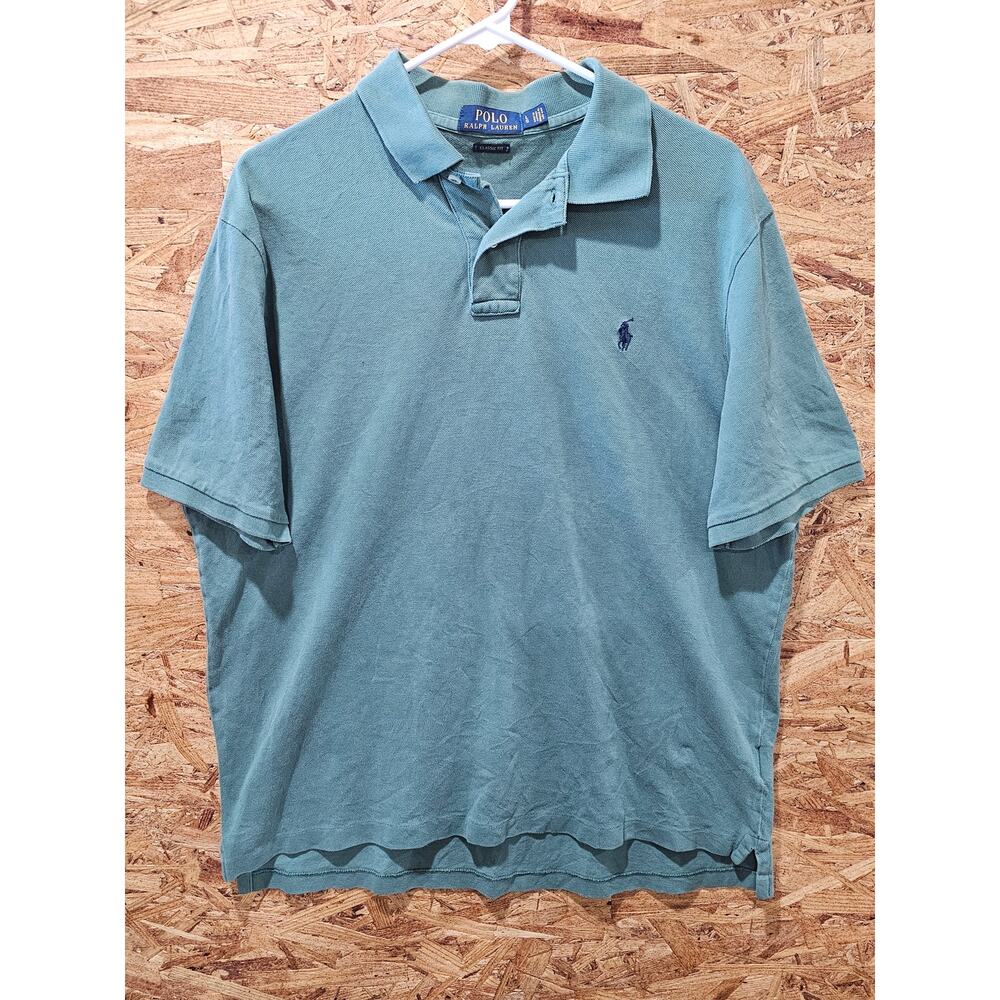 Vintage Late 90s/Early Y2K Polo Ralph Lauren Classic Fit Polo Shirt Size Large